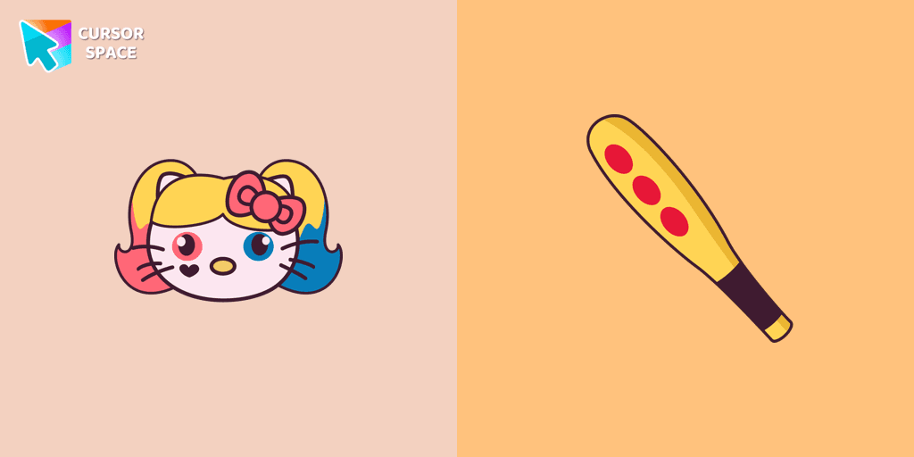 Hello Kitty Harley Quinn cursor cursor pack